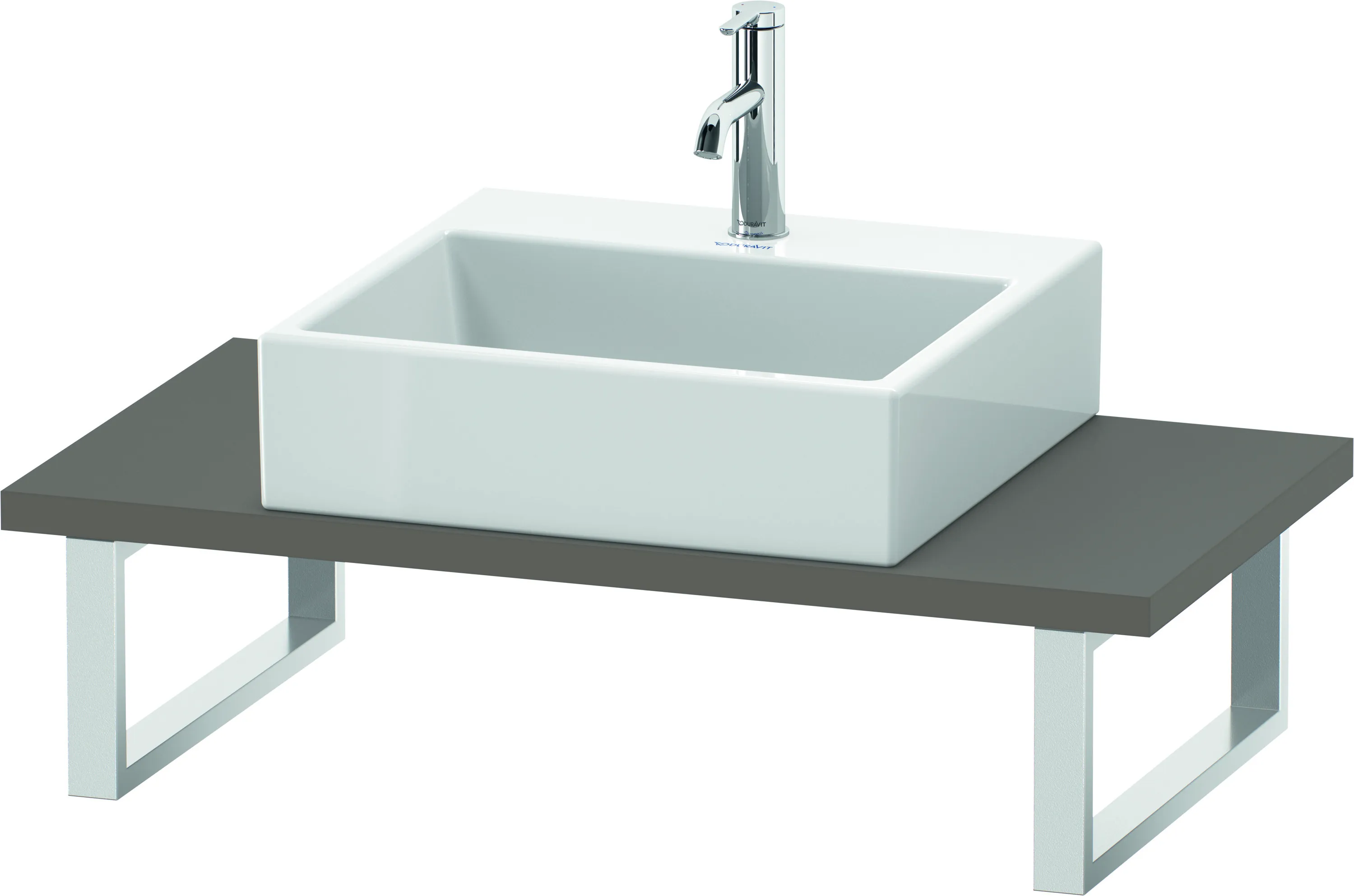 Duravit Konsole „L-Cube“ in Basalt Matt Duravit Konsole „L-Cube“ in Basalt Matt