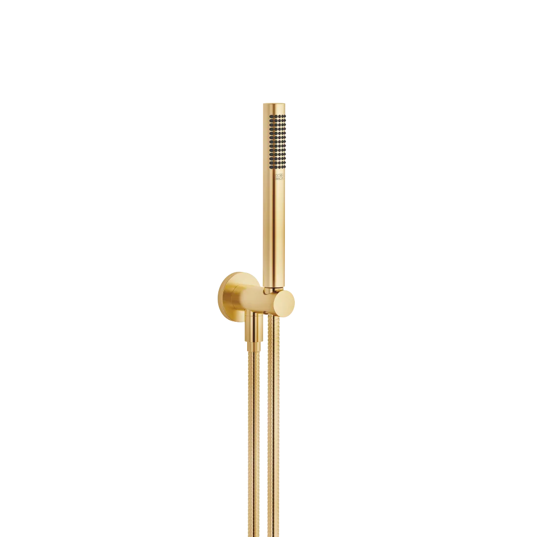 Dornbracht Schlauchbrausegarnitur SERIENSPEZIFISCH Gold gebürstet PVD, Durchfluss max. 6,8 l/min, mit Antikalk-System und Verdrehschutz Dornbracht Schlauchbrausegarnitur SERIENSPEZIFISCH Gold gebürstet PVD, Durchfluss max. 6,8 l/min, mit Antikalk-System und Verdrehschutz