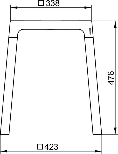 KEUCO Hocker „Axess“ 423 × 476 mm KEUCO Hocker „Axess“ 423 × 476 mm