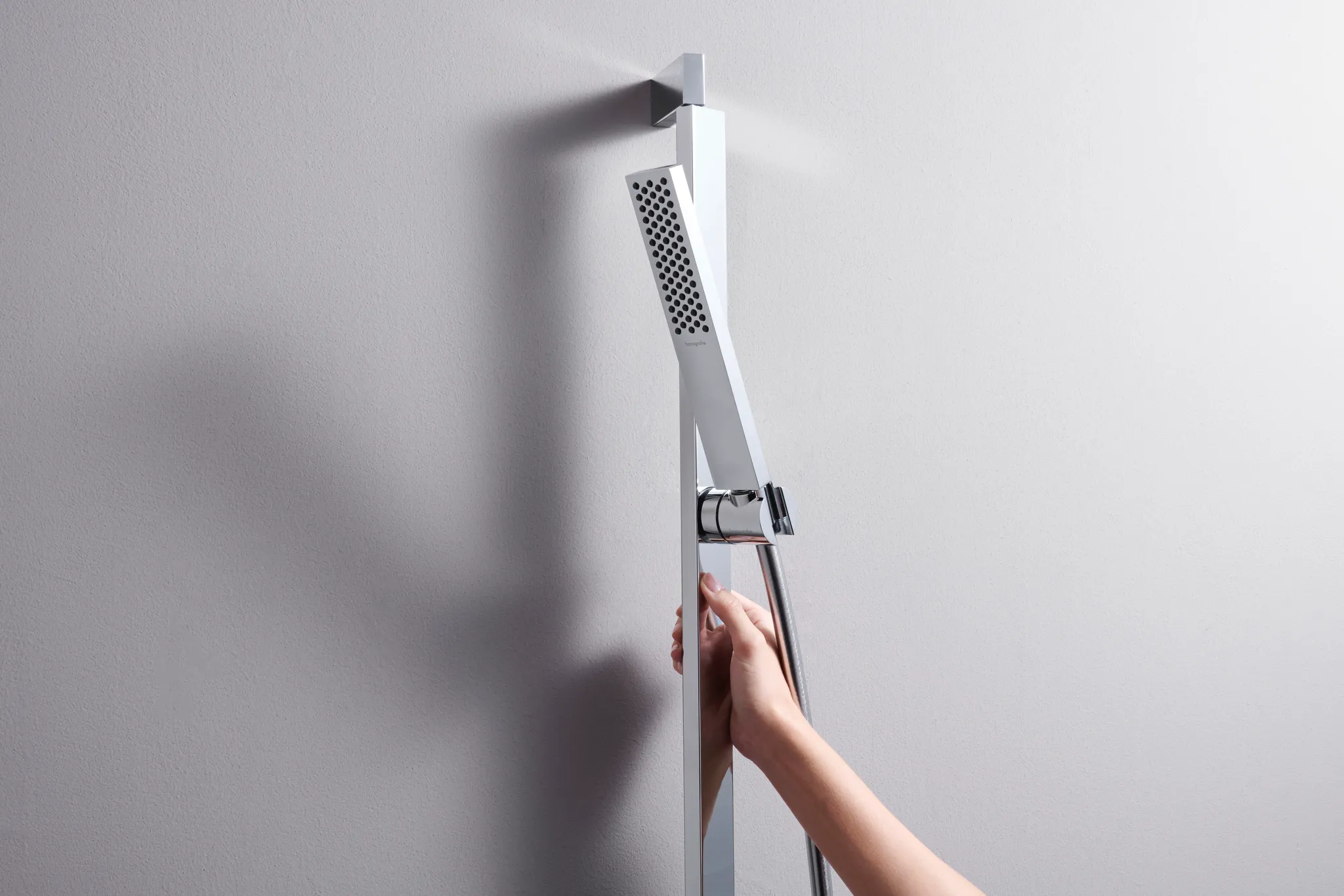 Unica Brausestange E Puro 65 cm mit Easy Slide Handbrausehalter und Isiflex Brauseschlauch 160 cm Chrom Unica Brausestange E Puro 65 cm mit Easy Slide Handbrausehalter und Isiflex Brauseschlauch 160 cm Chrom