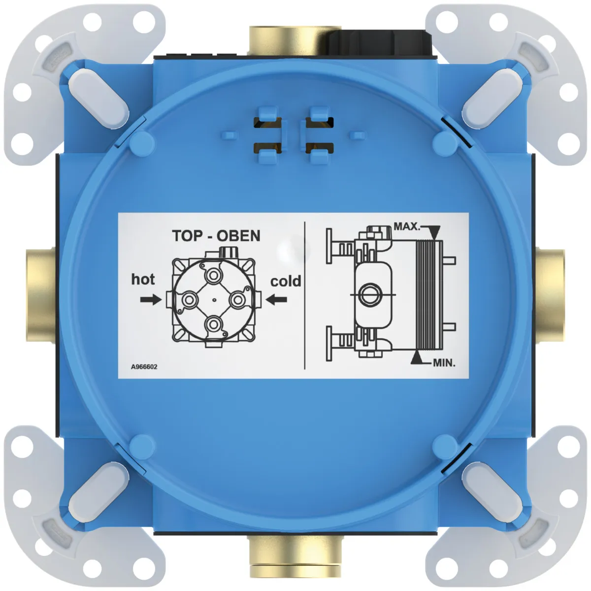 Unterputz-Bausatz 1 EASY-Box, für Einhebelmischer und Thermostate Unterputz-Bausatz 1 EASY-Box, für Einhebelmischer und Thermostate