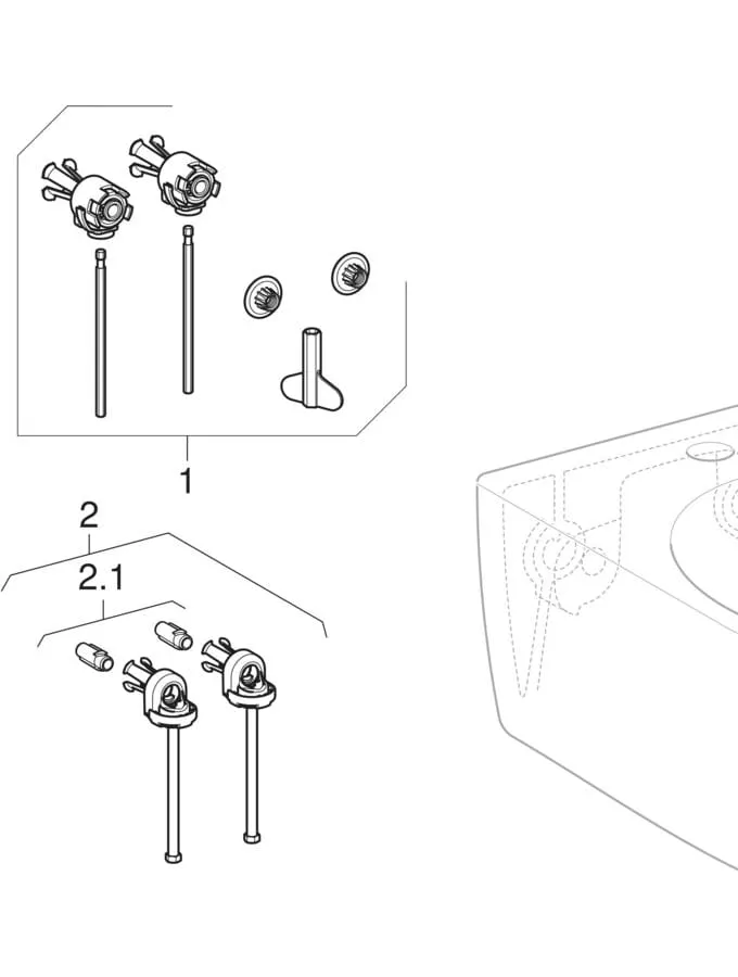 Wand-Bidet „Smyle Square“, mit Überlauf, Befestigung verdeckt 35 × 26 × 54 cm Wand-Bidet „Smyle Square“, mit Überlauf, Befestigung verdeckt 35 × 26 × 54 cm