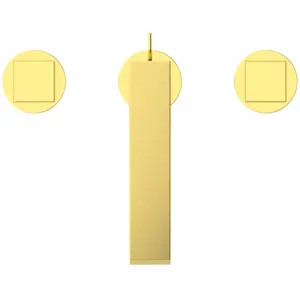 Ideal Standard 3-Loch-Waschtischarmatur Extra Ausladung 140mm mit Ablaufgarnitur Brushed Gold Ideal Standard 3-Loch-Waschtischarmatur Extra Ausladung 140mm mit Ablaufgarnitur Brushed Gold