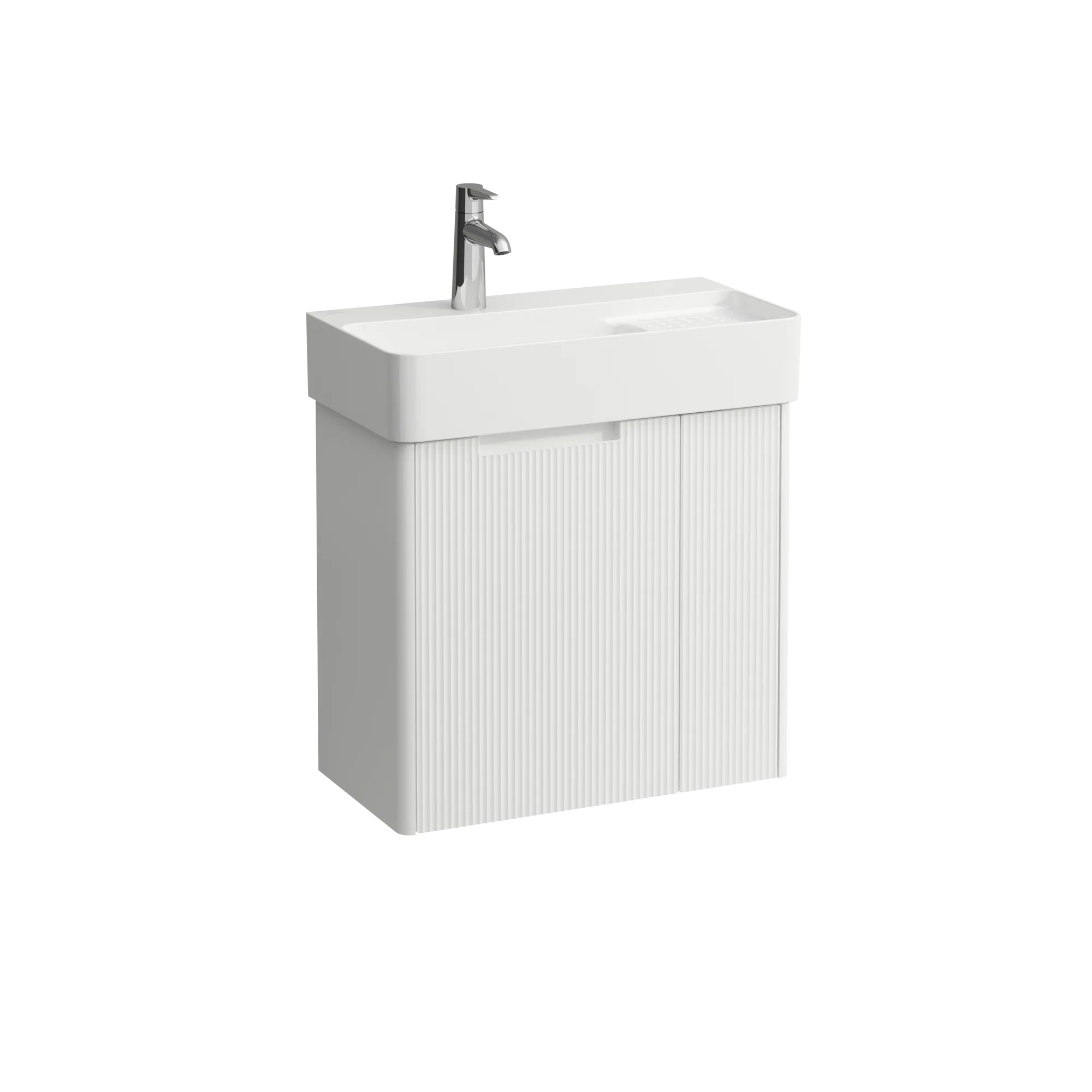 Laufen Waschtischunterbau JUNA, weiß matt, 294x572x515, 2 Türen, links Laufen Waschtischunterbau JUNA, weiß matt, 294x572x515, 2 Türen, links