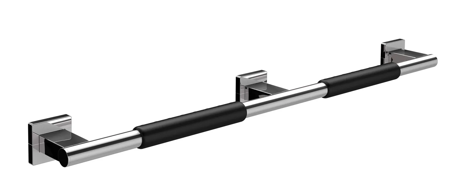 emco Haltegriff „system 2“ mit rutschhemmender Ummantelung in chrom / schwarz