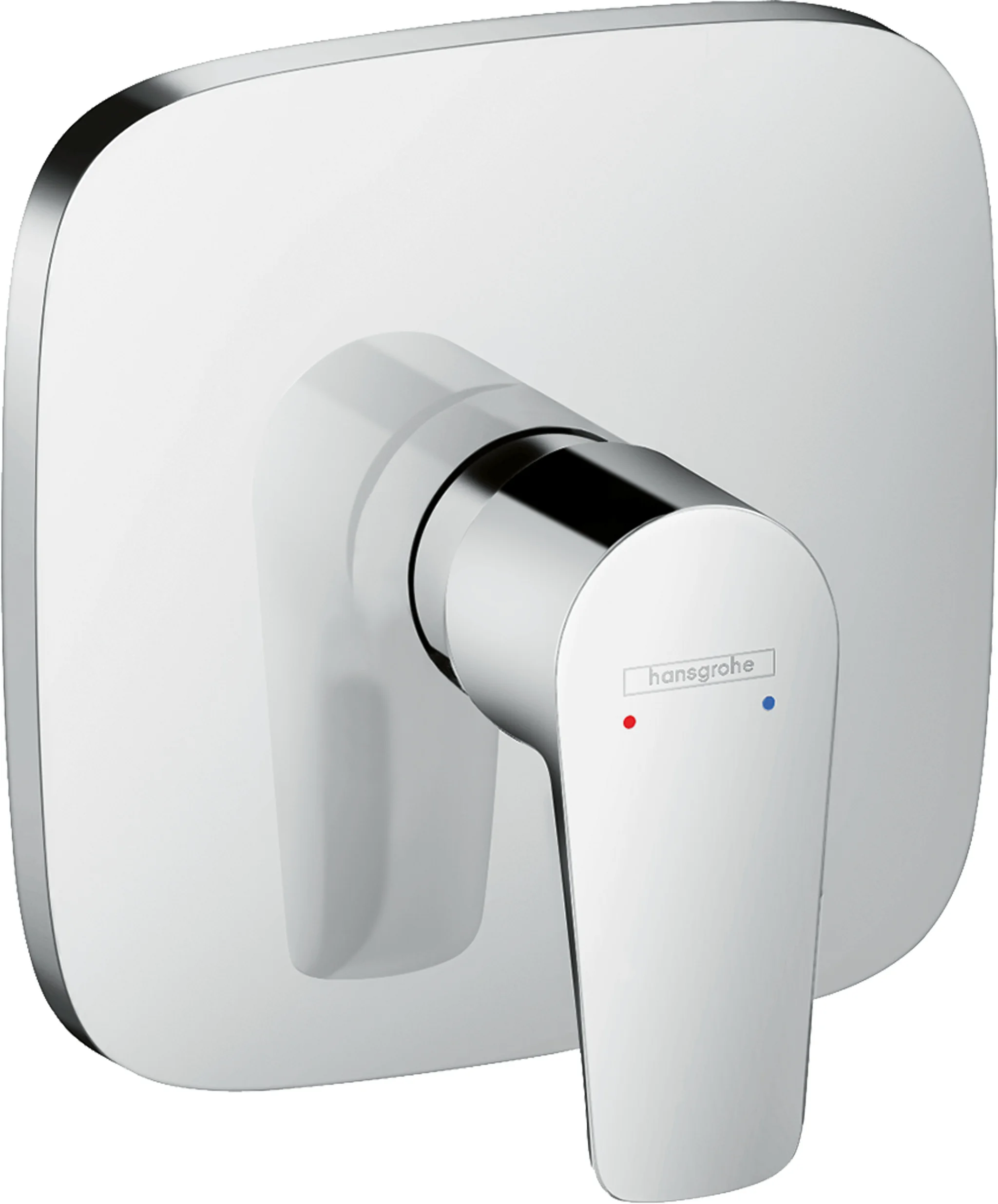 Hansgrohe Talis E Einhebel-Brausemischer HighFlow Unterputz Chrom, max. Durchflussmenge 47 l/min, Keramikmischsystem, einstellbare Temperaturbegrenzung, Anschlussart Grundkörper