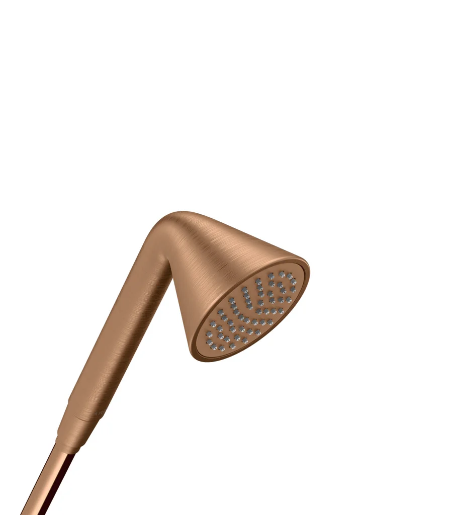 Hansgrohe AXOR Showers/ Front Handbrause BBR, 85 mm Brausekopfgröße, Rain Strahlart, Brushed Bronze Hansgrohe AXOR Showers/ Front Handbrause BBR, 85 mm Brausekopfgröße, Rain Strahlart, Brushed Bronze
