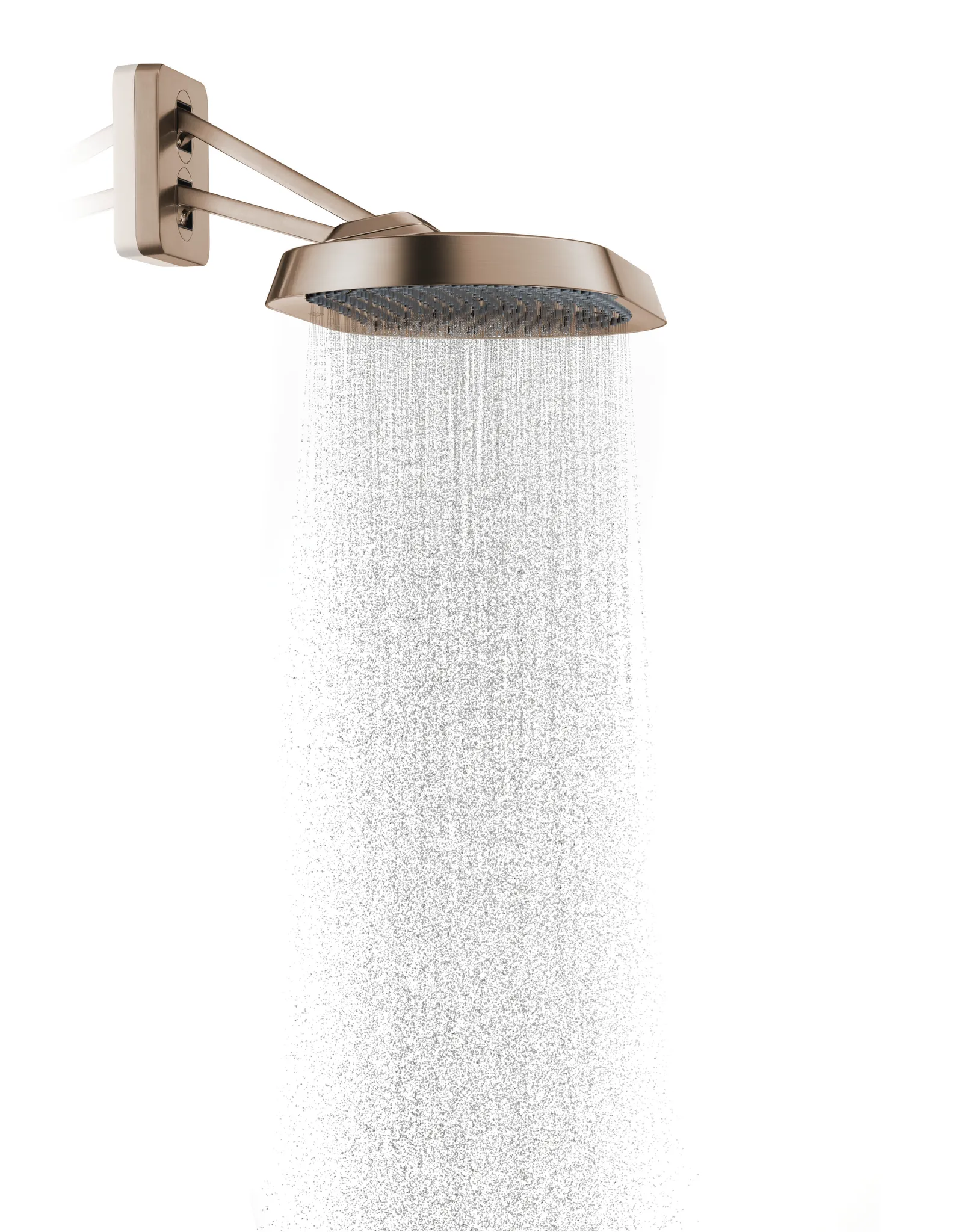 Hansgrohe AXOR ShowerSphere Kopfbrause 370/220 mm, 2-Jet mit beweglichem Brausearm, Brushed Bronze Hansgrohe AXOR ShowerSphere Kopfbrause 370/220 mm, 2-Jet mit beweglichem Brausearm, Brushed Bronze