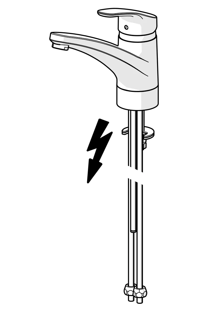 HansaMIX Einhebelmischer Küchenarmatur HansaMIX 0112 Kupferrohr Ausladung 203 mm DN15 Chrom