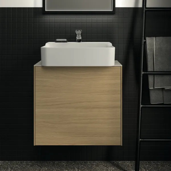 Ideal Standard Waschtischunterschrank „Conca“ 60 × 54 × 37,3 cm Eiche hell Furnier Ideal Standard Waschtischunterschrank „Conca“ 60 × 54 × 37,3 cm Eiche hell Furnier