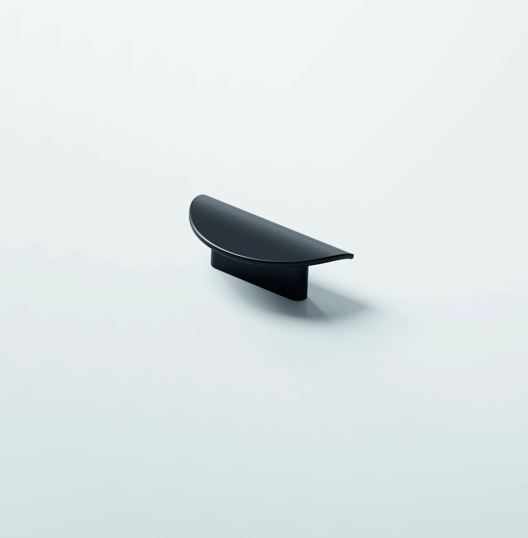 Griff G0255 von burgbad - Zubehör, Serie Zubehör, Schwarz Matt, Breite: 80 mm