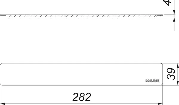 Abdeckung CeraWall Select Edelstahl poliert Abdeckung CeraWall Select Edelstahl poliert