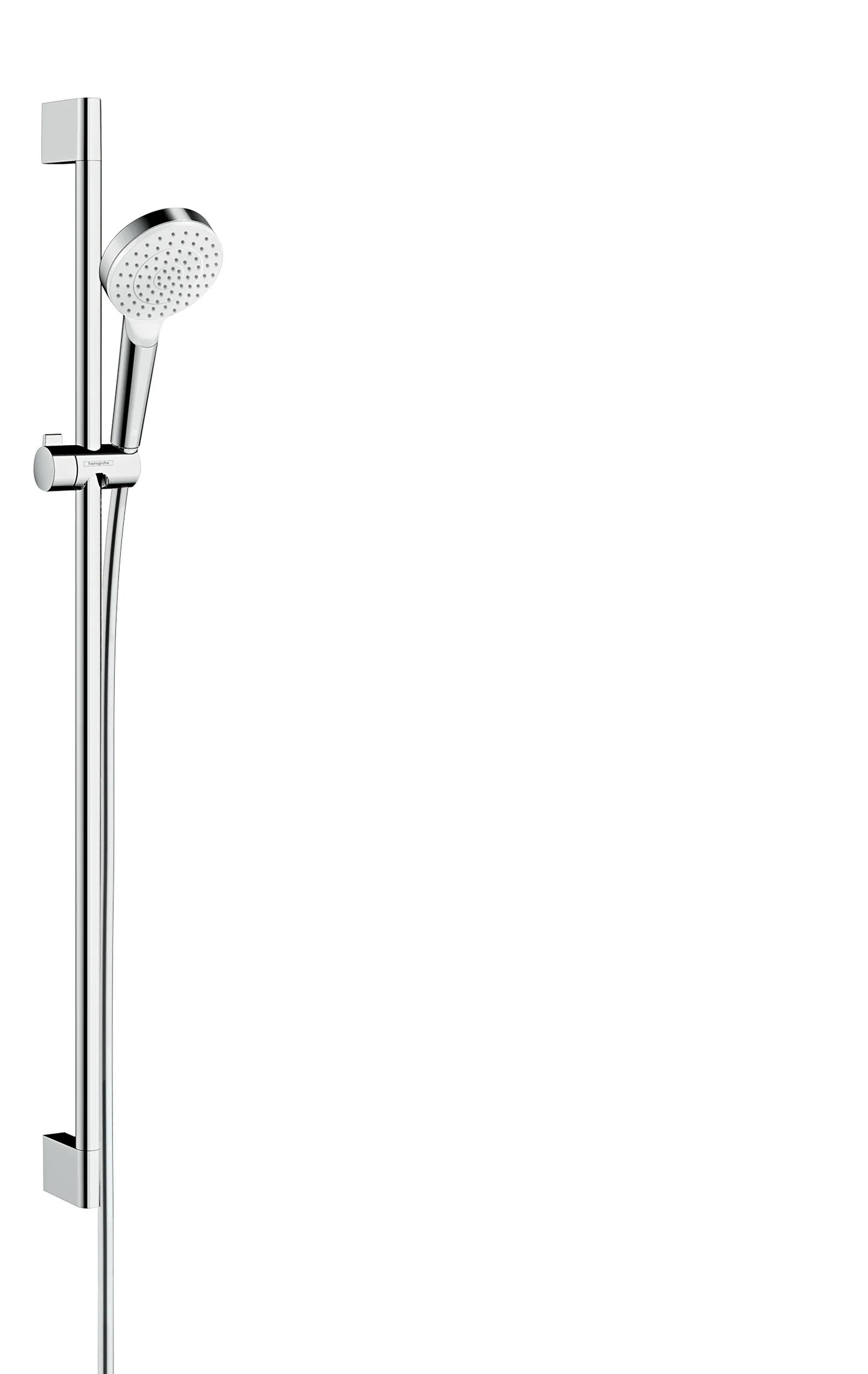 Hansgrohe Crometta Brausenset 1jet EcoSmart, 9 l/min, Unica 900 mm, weiß/chrom