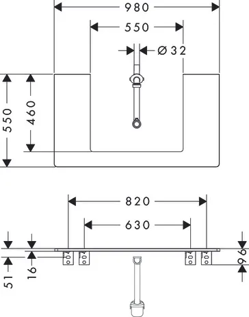 Xelu Q Konsole 980/550 mit Ausschnitt mittig für Aufsatzwaschtisch geschliffen 600/480 Weiß Hochglanz Xelu Q Konsole 980/550 mit Ausschnitt mittig für Aufsatzwaschtisch geschliffen 600/480 Weiß Hochglanz