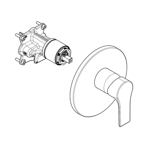 ZENTA SL UPBrauseEHM Feinbauset mit Funktionseinheit chrom ZENTA SL UPBrauseEHM Feinbauset mit Funktionseinheit chrom