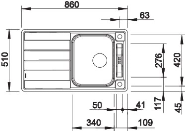 BLANCO AXIS III 45 S-IF BLANCO AXIS III 45 S-IF