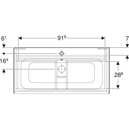 Geberit Waschtischunterschrank „Renova Plan“ Nussbaum hickory hell / Folie strukturiert Geberit Waschtischunterschrank „Renova Plan“ Nussbaum hickory hell / Folie strukturiert