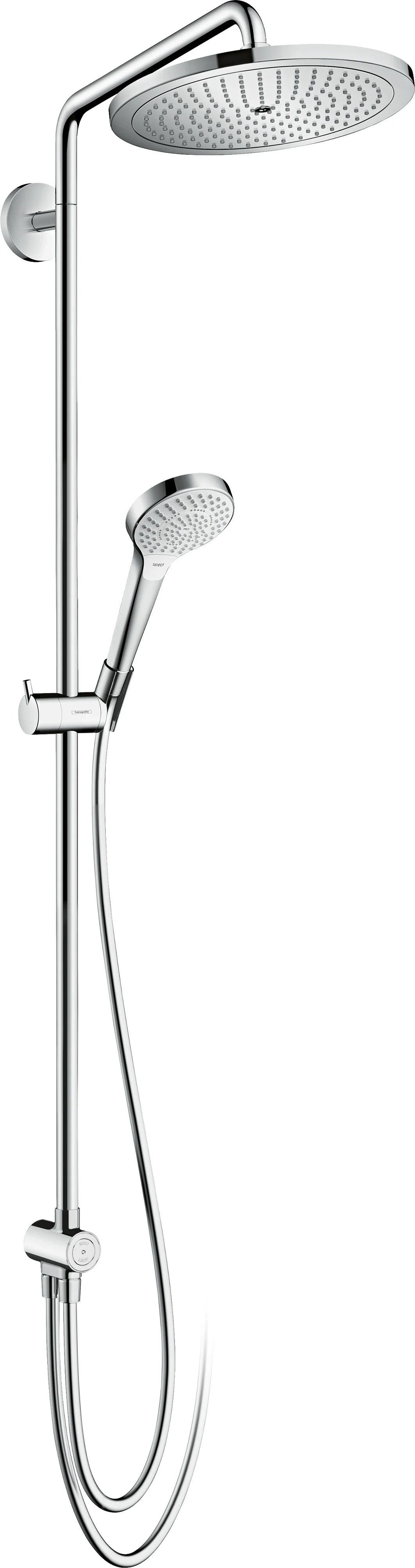 Hansgrohe Croma Select S Showerpipe 280 Reno, Chrom, 10 l/min, 3 bar, Aufputzinstallation Hansgrohe Croma Select S Showerpipe 280 Reno, Chrom, 10 l/min, 3 bar, Aufputzinstallation