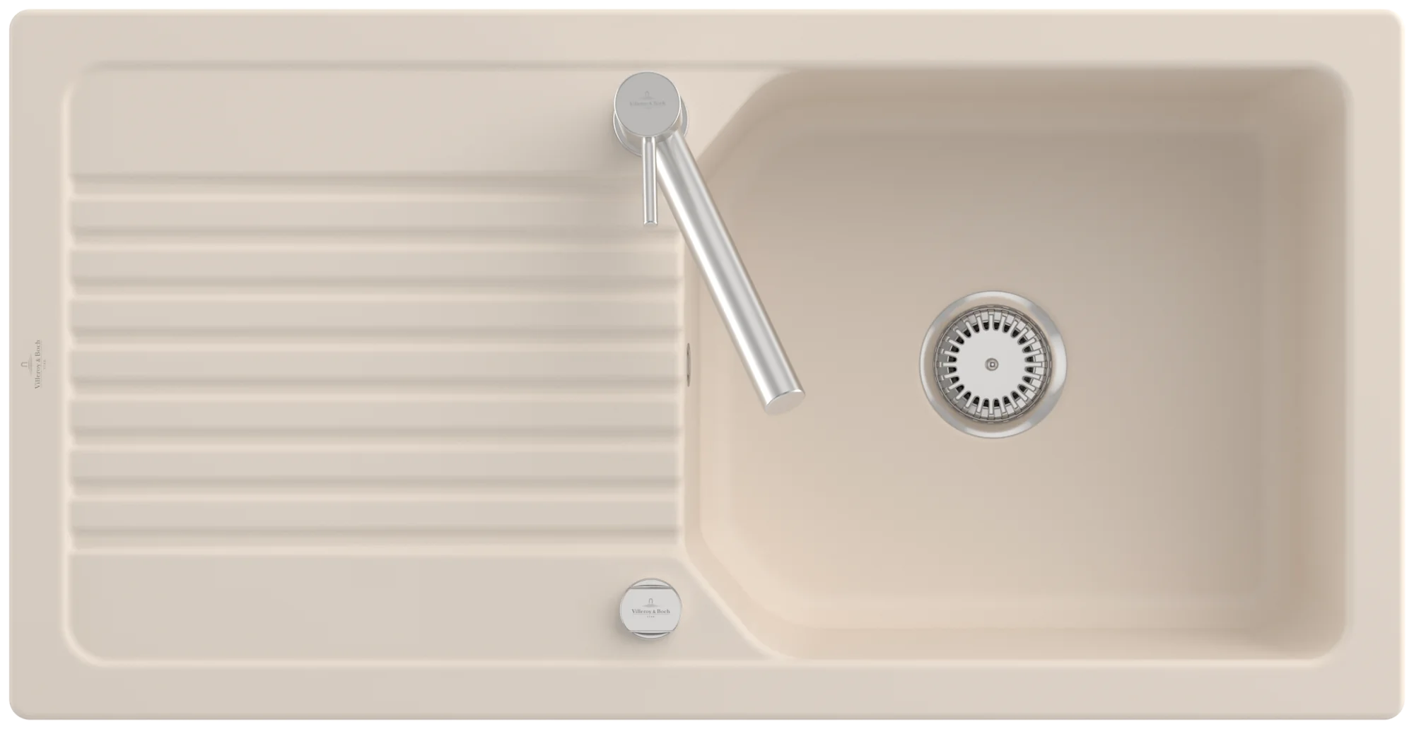 Villeroy & Boch Linara 60 Einbauspüle, 1000x510mm, Ivory CeramicPlus