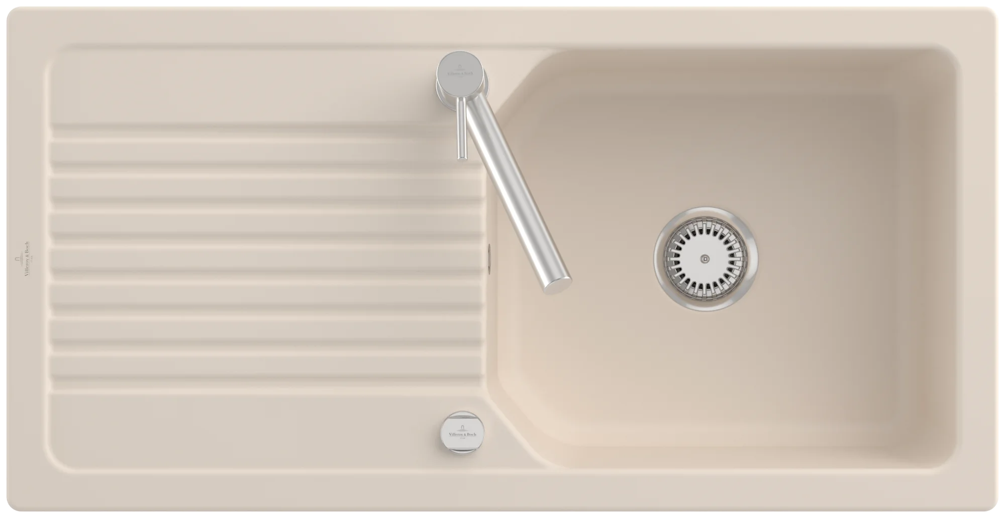 Villeroy & Boch Linara 60 Einbauspüle, 1000x510mm, Ivory CeramicPlus