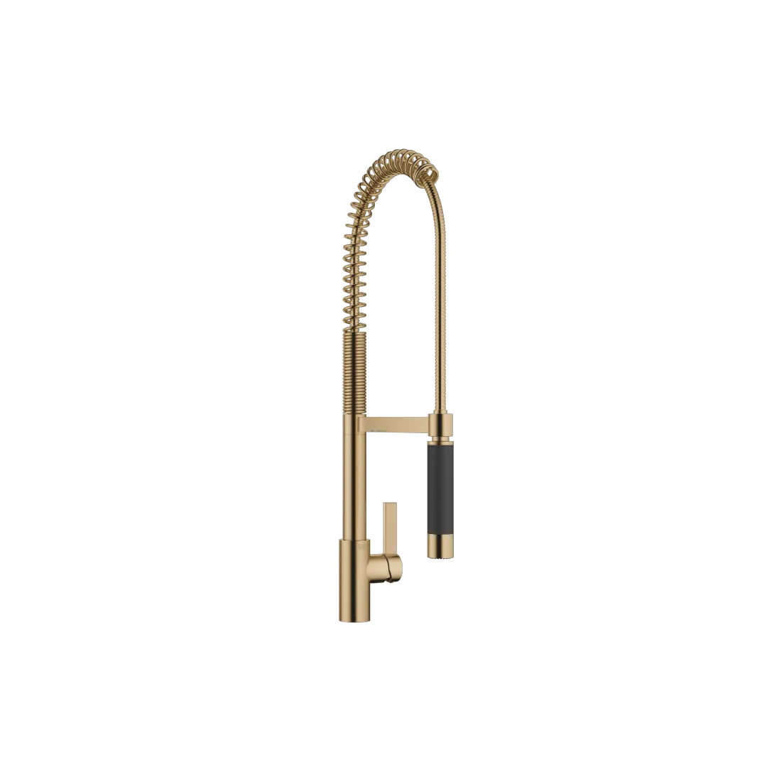 Dornbracht Einhebelmischer TARA ULTRA, 33860875, Dark Brass gebürstet PVD, Ausladung 240 mm, Armaturenhöhe 685 mm, Bohrungsdurchmesser 35 mm