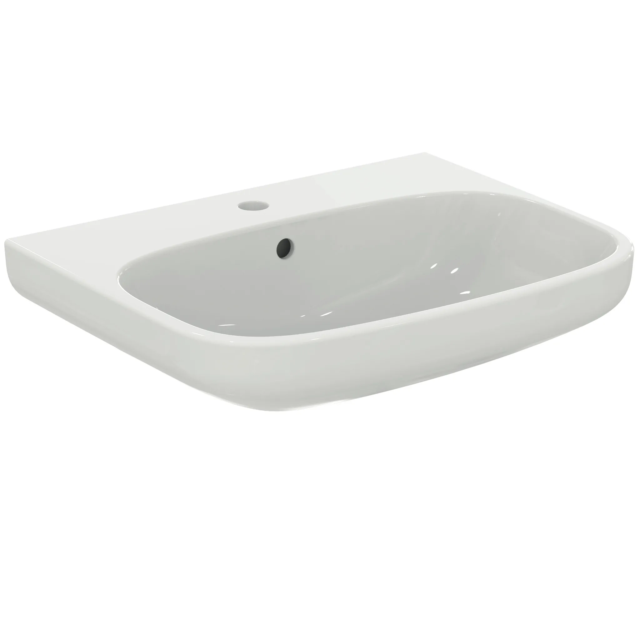 Waschbecken „i.lifeA“ 60 × 48 × 18 cm, Hahnlochposition mittig Waschbecken „i.lifeA“ 60 × 48 × 18 cm, Hahnlochposition mittig