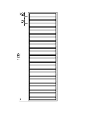 Zehnder Design-Heizkörper „Quaro“ 45 × 183,5 cm ZQ100345DF00000 in White Matt - B-Ware