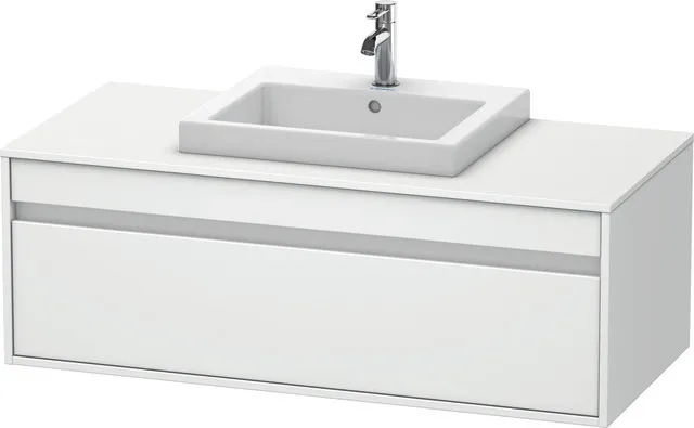 Duravit Waschtischunterschrank wandhängend „Ketho“ 120 × 42,6 × 55 cm Weiß Matt