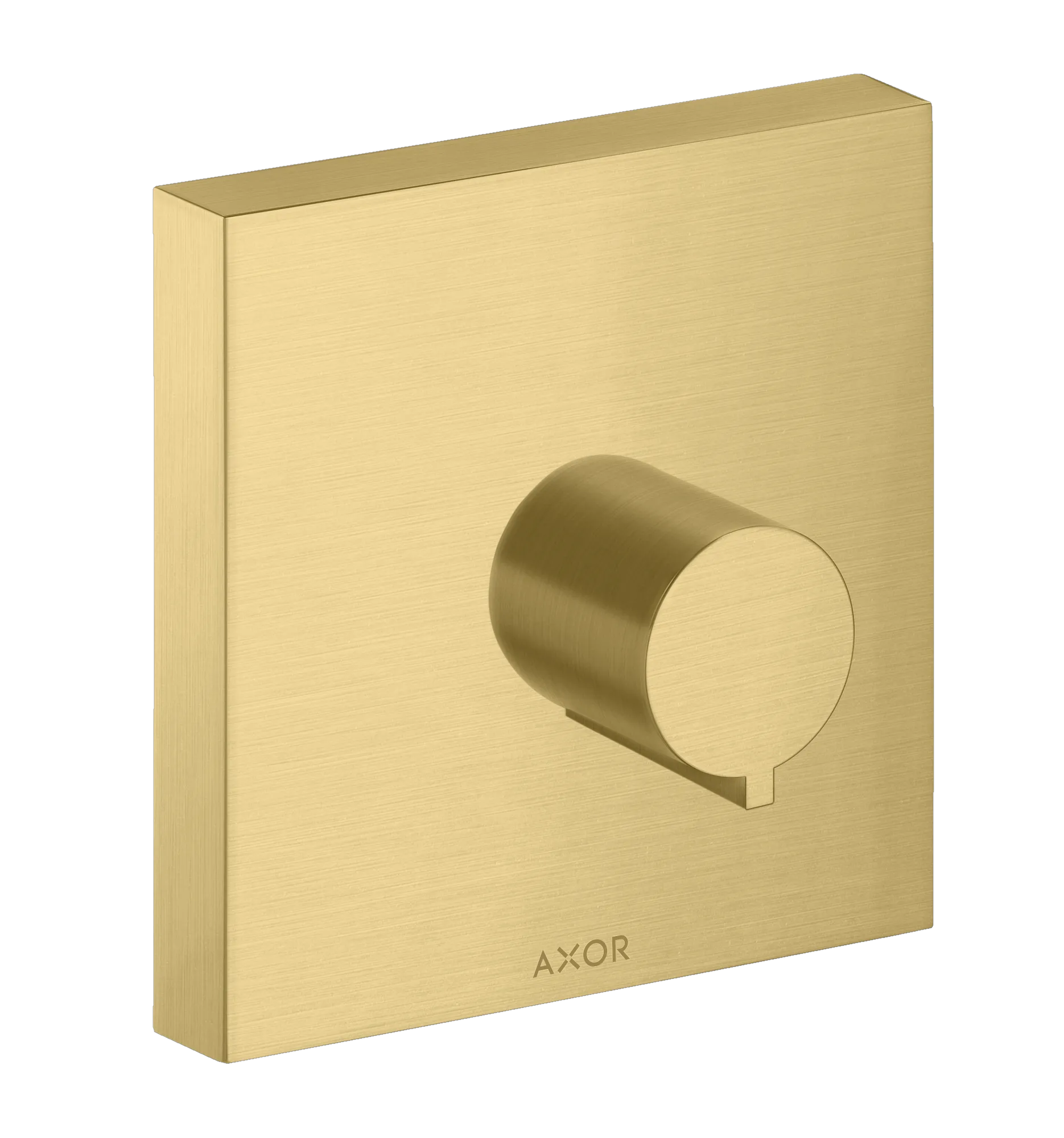 Hansgrohe AXOR ShowerSolutions Absperrventil Unterputz eckig Brushed Gold Optic DN15/DN20