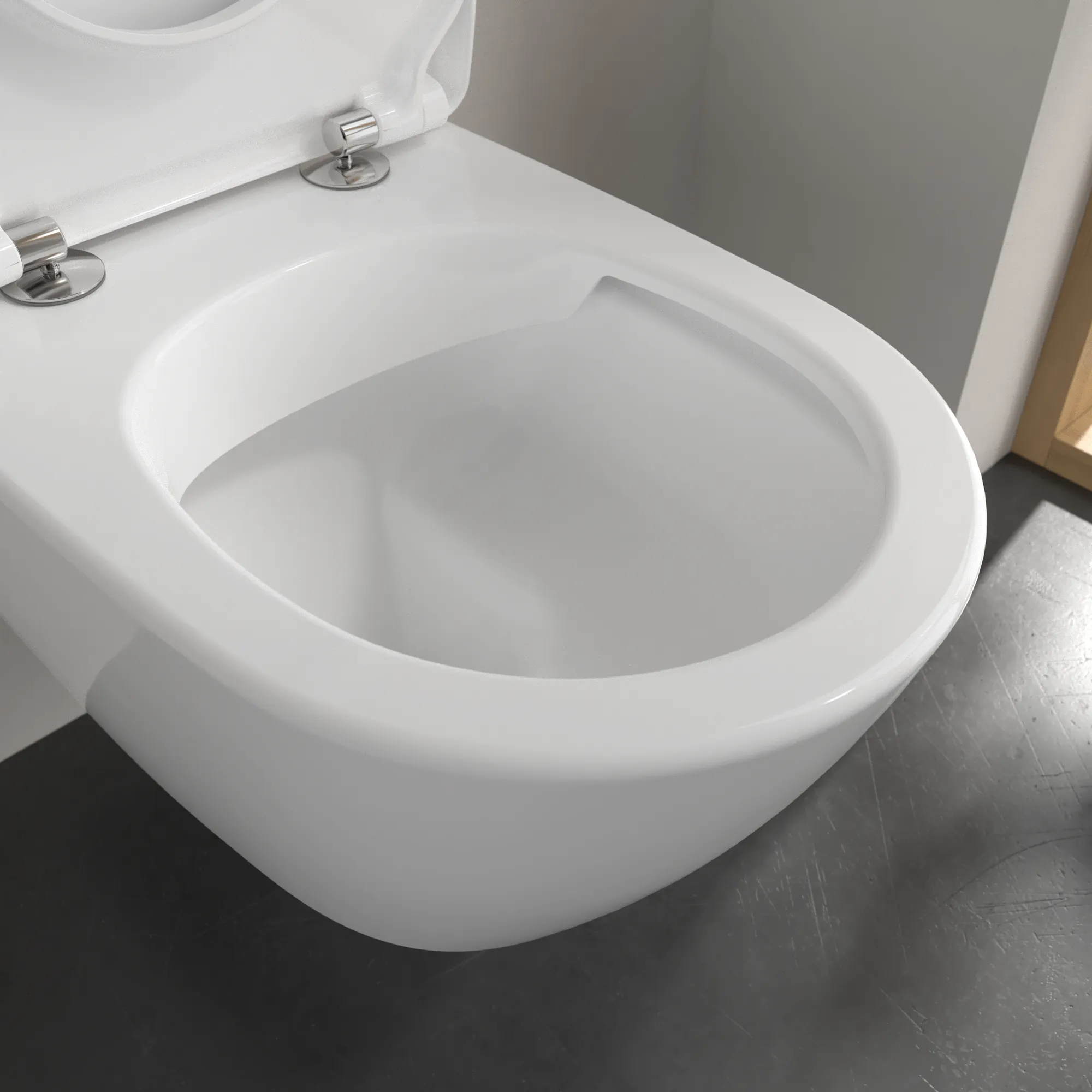 Wand-Tiefspül-WC DirectFlush „Subway 2.0“ 37 × 36,5 × 56 cm, ohne Spülrand, Abgang waagerecht