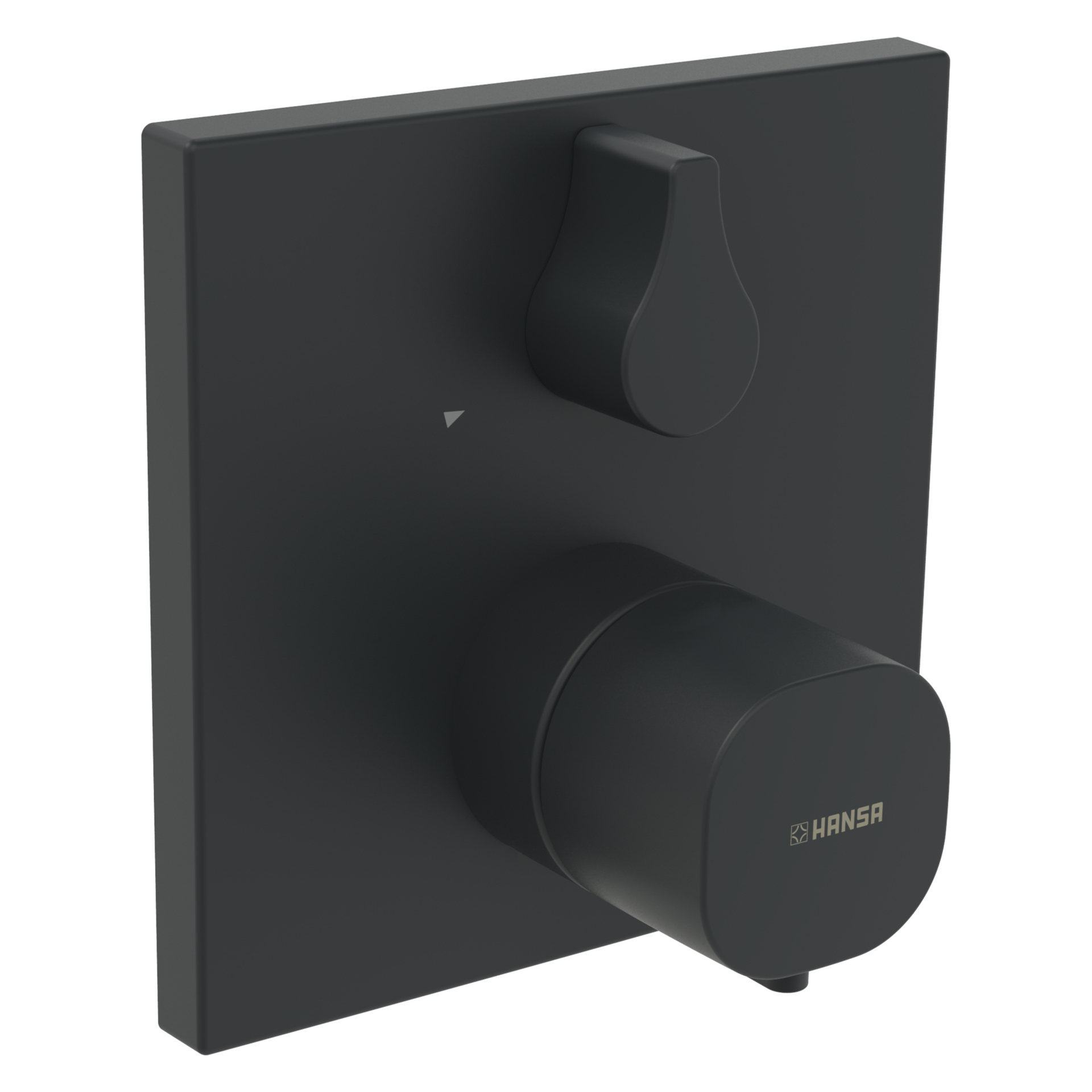HansaLIVING Duscharmatur Hansacolour 8113 Rosette eckig Matt-Schwarz HansaLIVING Duscharmatur Hansacolour 8113 Rosette eckig Matt-Schwarz