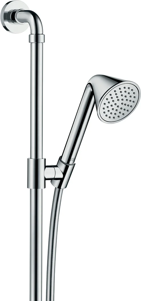 Hansgrohe AXOR Showers/ Front Brauseset chrom, 0,90 m, Handbrause 85 mm Rain, QuickClean, 8,2 l/min, Mindestfließdruck 1 bar