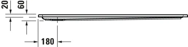 Duravit rechteck Duschwanne „Starck Slimline“ 140 × 80 cm ohne Antislip, ohne Oberflächenveredelung, in Weiß Duravit rechteck Duschwanne „Starck Slimline“ 140 × 80 cm ohne Antislip, ohne Oberflächenveredelung, in Weiß