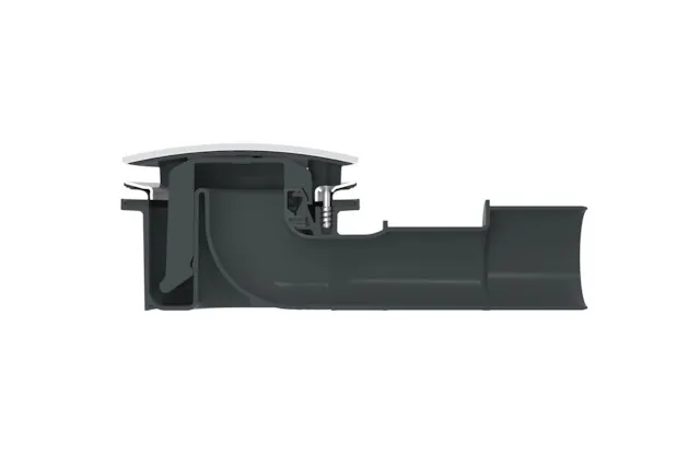 Bette Ablaufgarnitur BetteCompact+ anthracite, seitlich, 0,5 l/s, Ab- und Überlauf, Duschwanne/Duschfläche, 225x115x85 mm Bette Ablaufgarnitur BetteCompact+ anthracite, seitlich, 0,5 l/s, Ab- und Überlauf, Duschwanne/Duschfläche, 225x115x85 mm