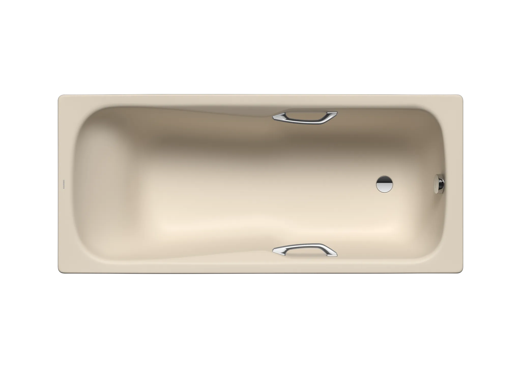 Kaldewei Badewanne „Dyna Set“ Star rechteck 180 × 80 cm, mit Grifflochbohrungen in warm beige 20