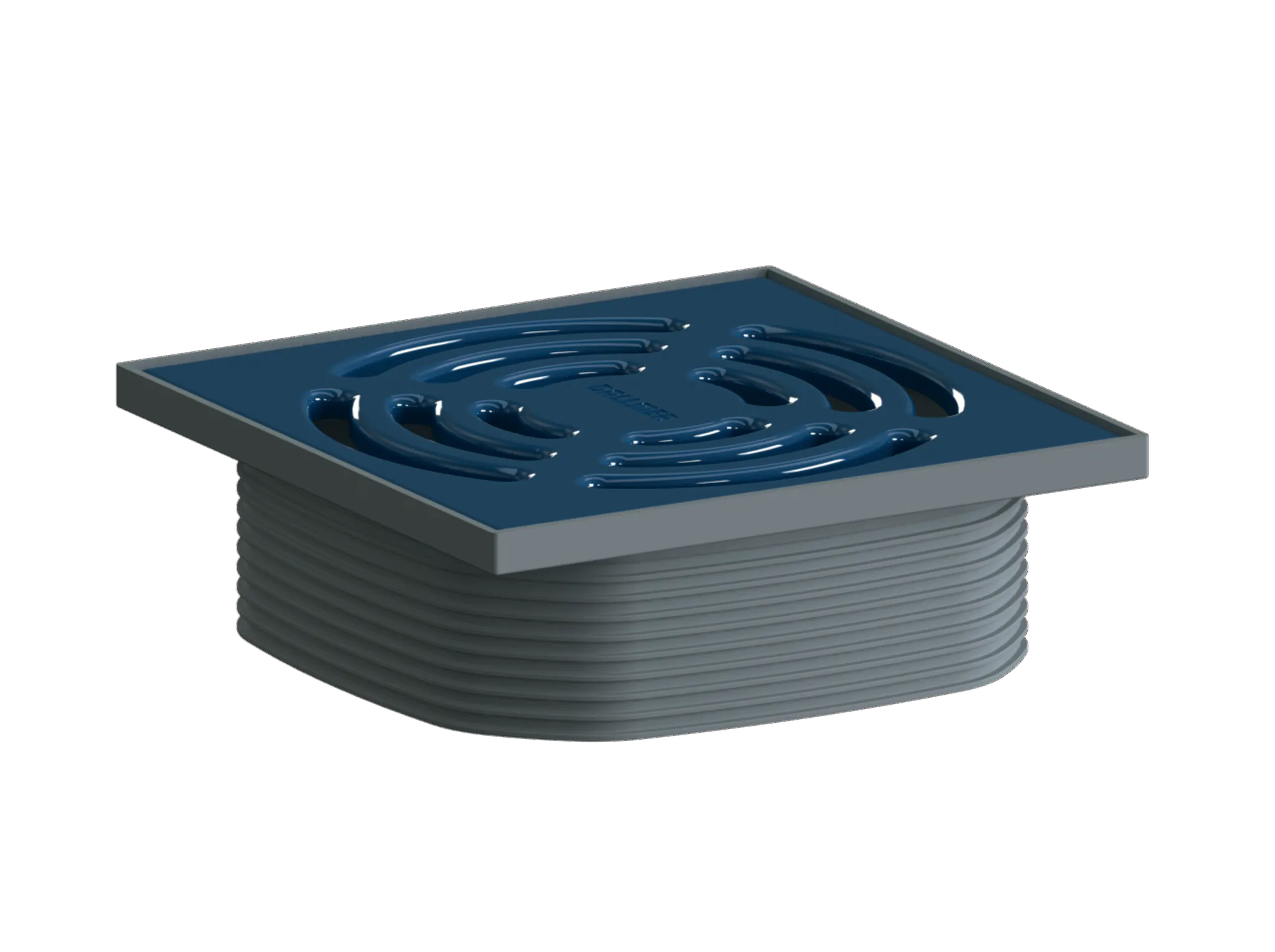 Aufsatz DallDrain Pure, ultramarinblau, 120 x 120 mm