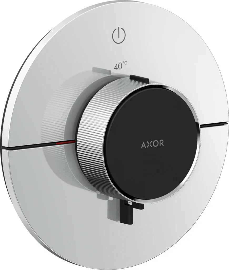 Hansgrohe AXOR ShowerSelect ID Thermostat Unterputz rund Chrom, 1 Verbraucher, präzise Temperatursteuerung, flache Rosette, einfache Installation Hansgrohe AXOR ShowerSelect ID Thermostat Unterputz rund Chrom, 1 Verbraucher, präzise Temperatursteuerung, flache Rosette, einfache Installation