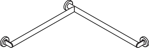 Dusch-, WannenhandlaufEdelstahl, PVD, waagerechte Längen 647 mm, 70 mm tief, Stangendurchmesser 32 mm, Ausführung links, in Farbe CK (messing glänzend) Dusch-, WannenhandlaufEdelstahl, PVD, waagerechte Längen 647 mm, 70 mm tief, Stangendurchmesser 32 mm, Ausführung links, in Farbe CK (messing glänzend)