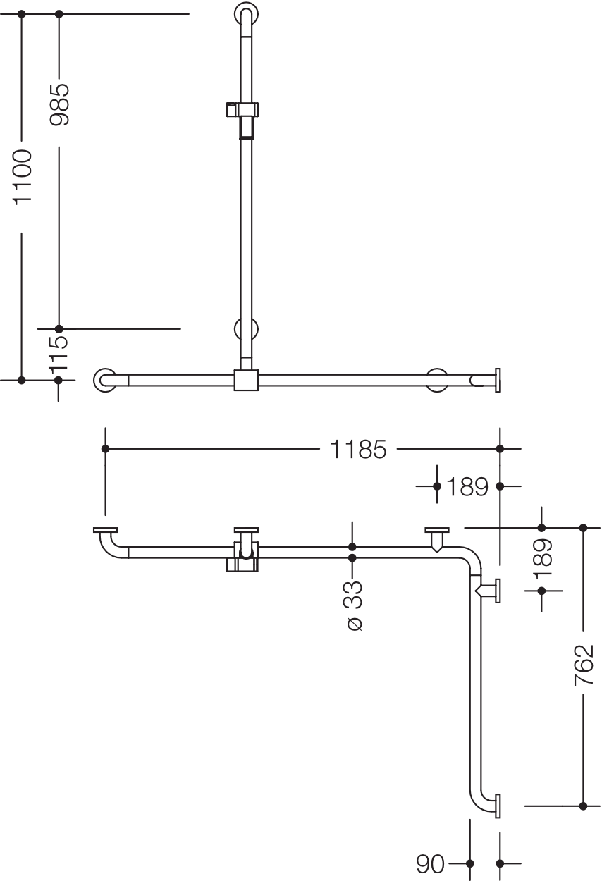 HEWI Haltegriff „Serie 805 Classic“