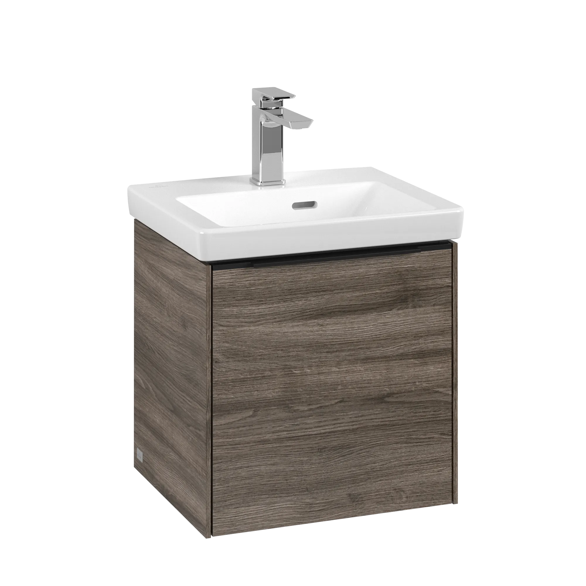 Villeroy & Boch Waschtischunterschrank mit Tür „Subway 3.0“ für Schrankwaschtisch 423 × 429 × 378 mm Stone Oak, 1 Tür, für Becken mittig, Anschlag rechts Villeroy & Boch Waschtischunterschrank mit Tür „Subway 3.0“ für Schrankwaschtisch 423 × 429 × 378 mm Stone Oak, 1 Tür, für Becken mittig, Anschlag rechts