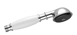 Dornbracht Madison Metall-Handbrause mit Porzellangriff (weiß) Bronze gebürstet