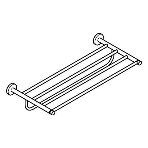 Grohe Multi-Badetuchhalter Essentials 604 mm in cool sunrise gebürstet Grohe Multi-Badetuchhalter Essentials 604 mm in cool sunrise gebürstet
