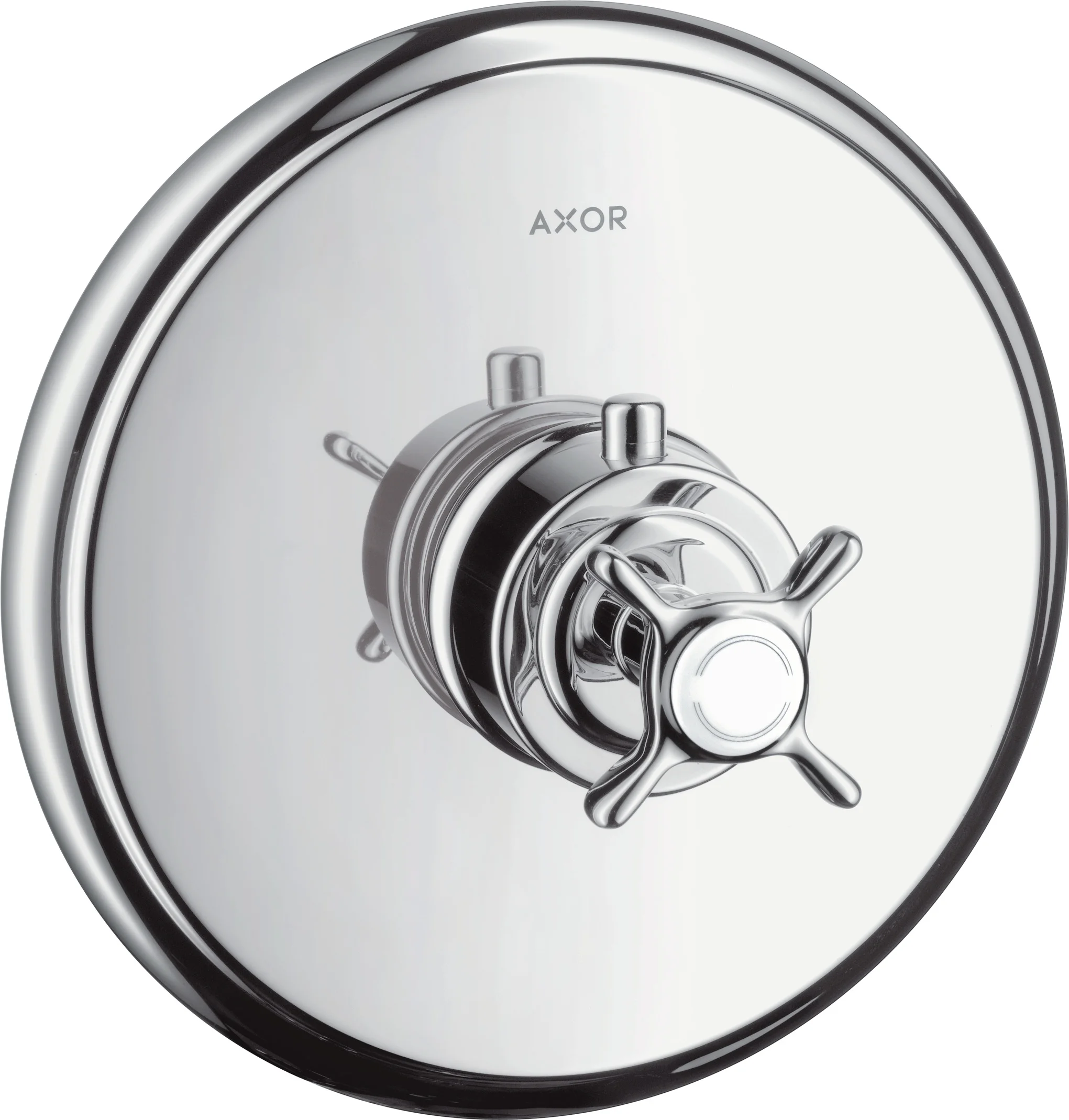 Hansgrohe AXOR Montreux Thermostat Unterputz HighFlow, Brushed Nickel, max. Durchfluss 59 l/min, einstellbare Temperaturbegrenzung, Rückflussverhinderer, Schalldämpfer