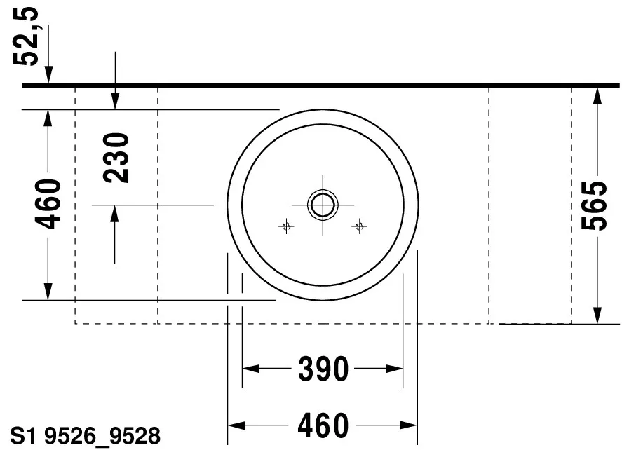 Aufsatzwaschtisch „Starck 1“, ohne Überlauf Aufsatzwaschtisch „Starck 1“, ohne Überlauf