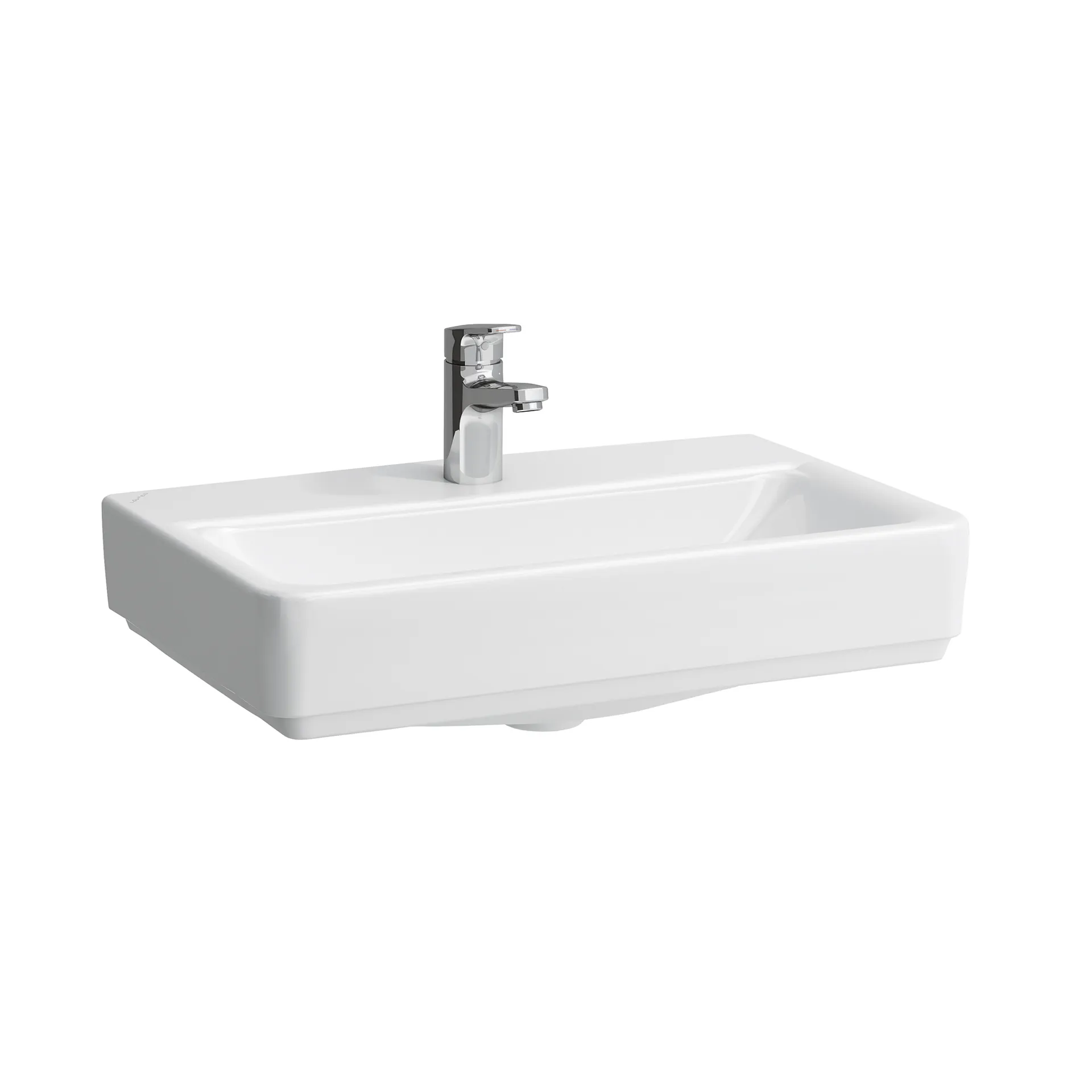 Aufsatzwaschtisch kompakt PRO S 380x550x175 1 Hahnloch mit Überlauf weiß Aufsatzwaschtisch kompakt PRO S 380x550x175 1 Hahnloch mit Überlauf weiß