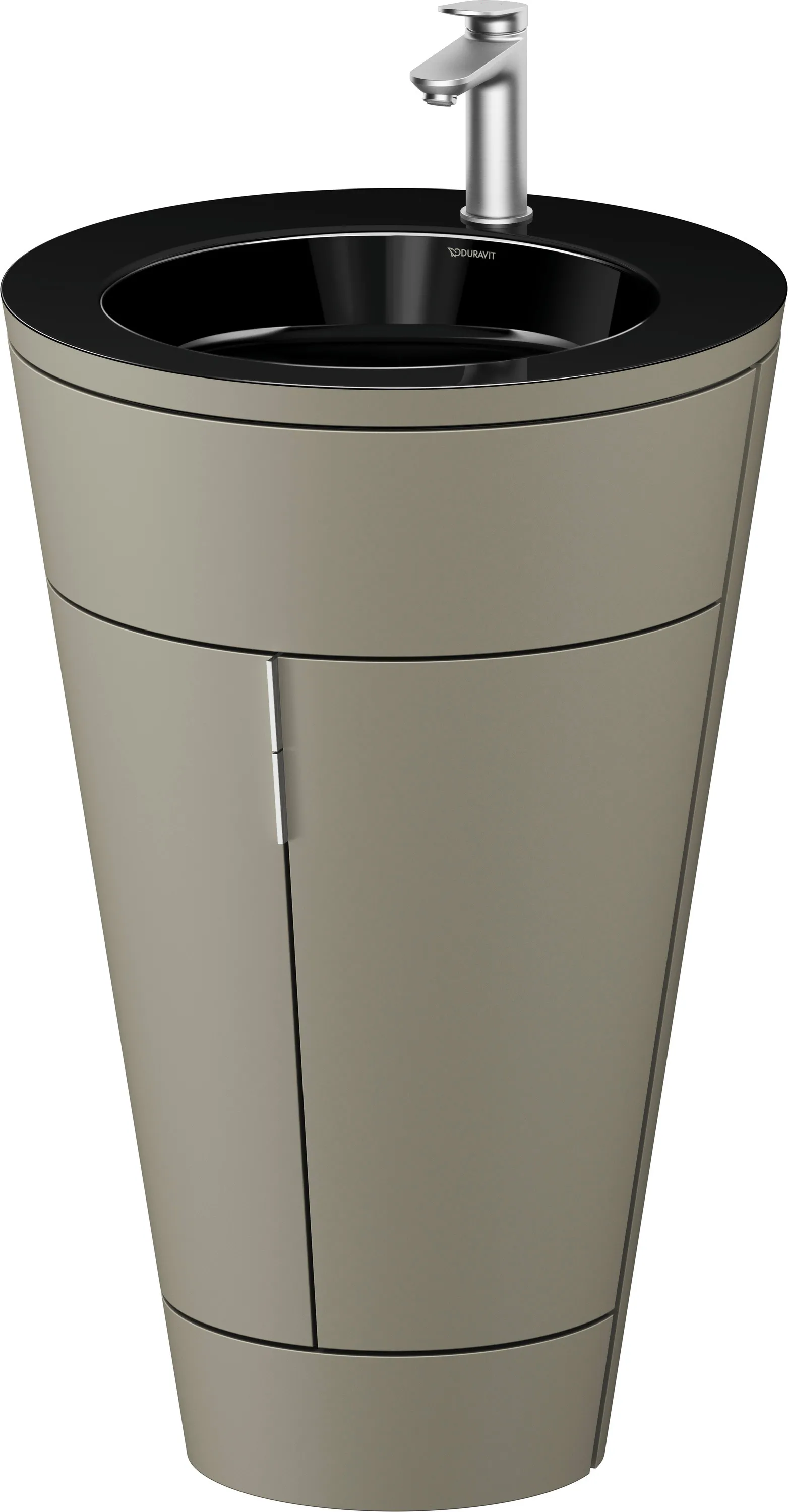Duravit Waschtischunterschrank bodenstehend „Starck 1“ 56 × 86,4 × 60,5 cm in Schwarz Hochglanz