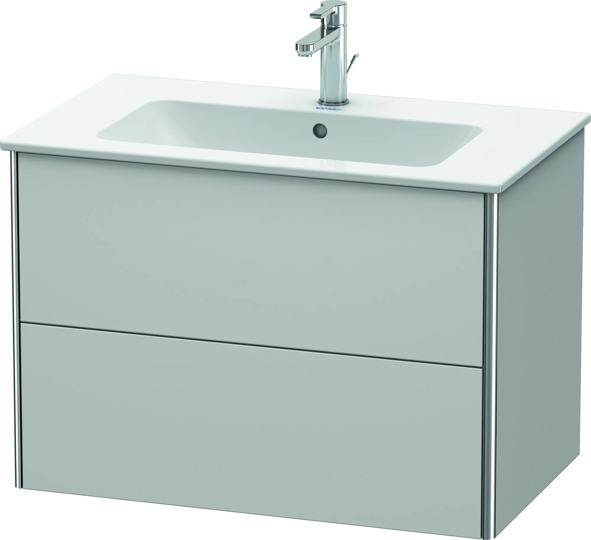 Duravit Waschtischunterschrank wandhängend „XSquare“ 81 × 56 × 47,8 cm Nordic Weiß Seidenmatt