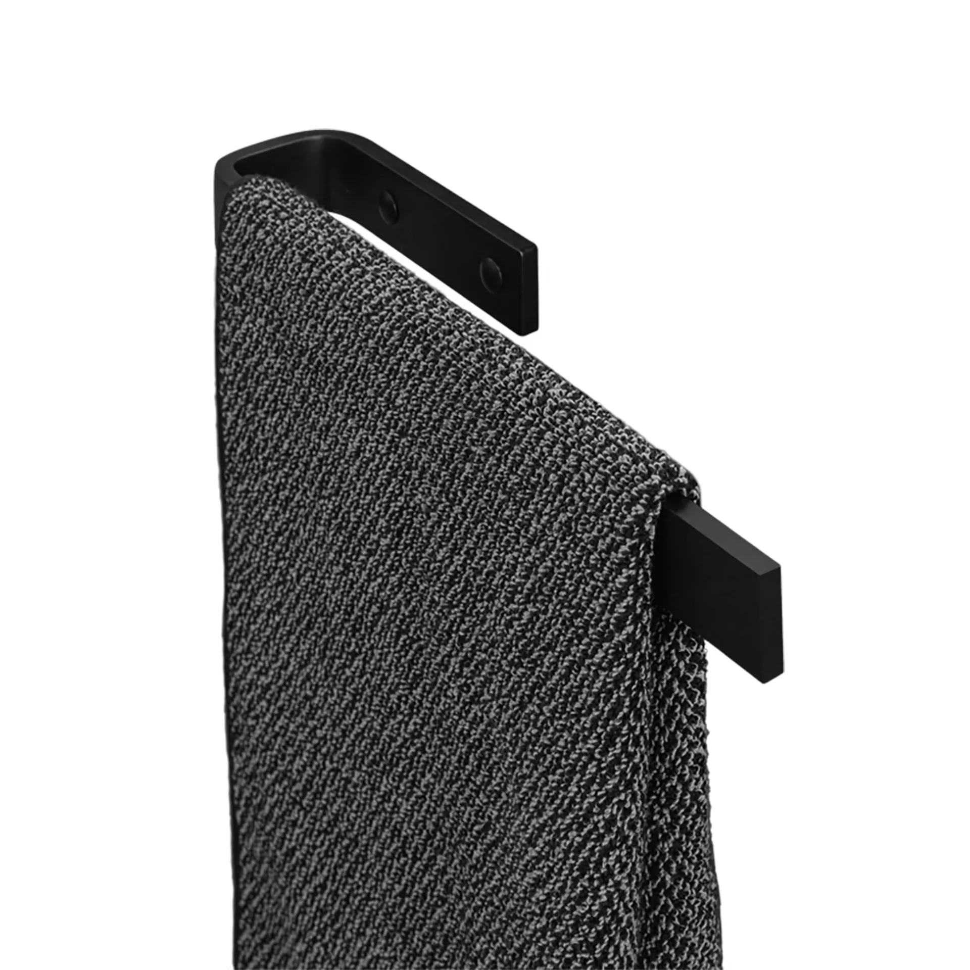 Sanipa Handtuchhalter „2morrow“, Befestigung sichtbar in Schwarz (matt) Sanipa Handtuchhalter „2morrow“, Befestigung sichtbar in Schwarz (matt)