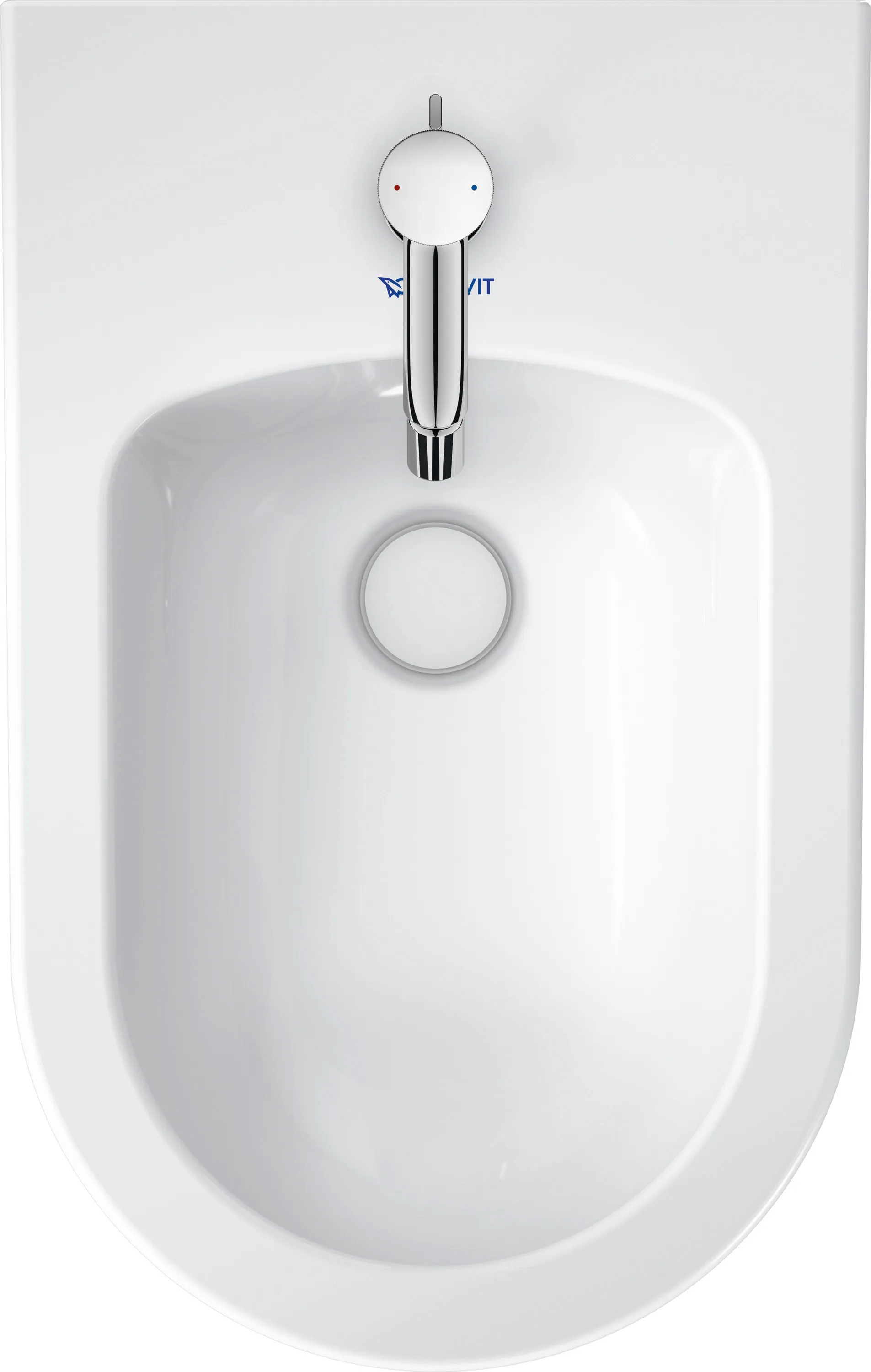 Duravit Stand-Bidet back to wall „White Tulip“, Befestigung sichtbar 37 × 58 × 42 cm