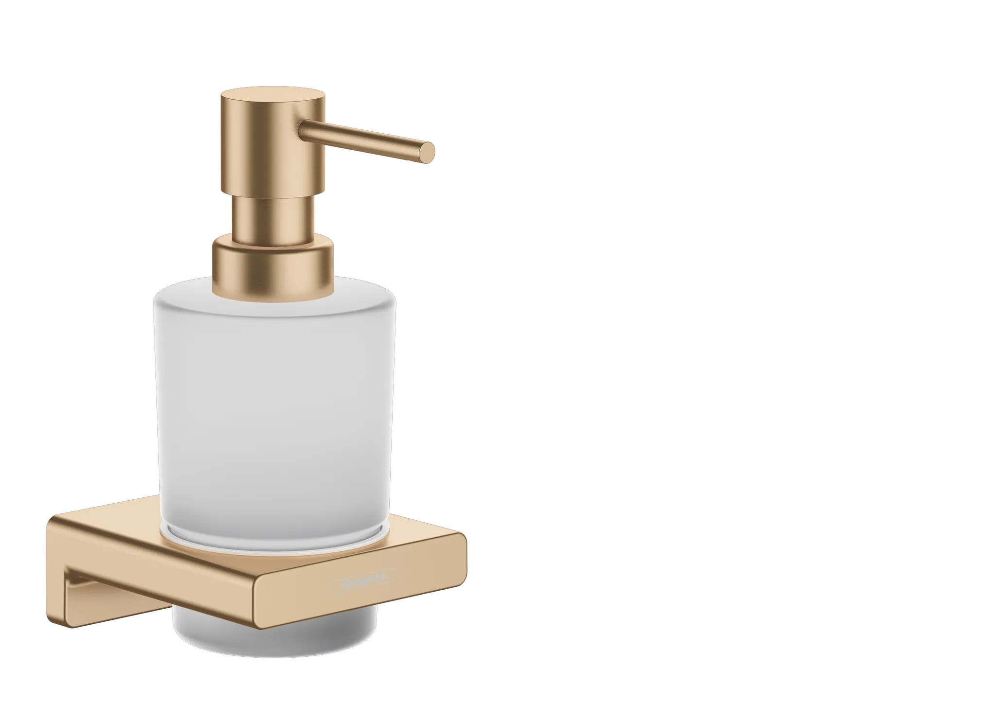 Hansgrohe AddStoris Q Lotionspender Brushed Bronze 200 ml Wandmontage mit Befestigungsmaterial